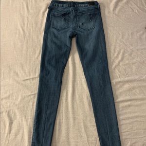 Women’s Dark Wash Distressed Jeans
